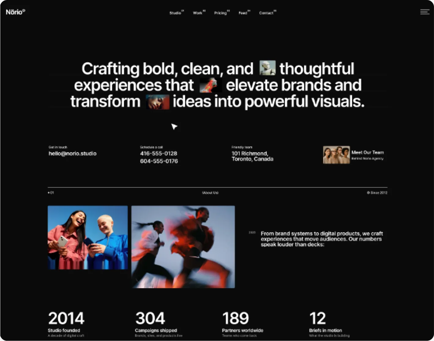 Modern Agency dark preview