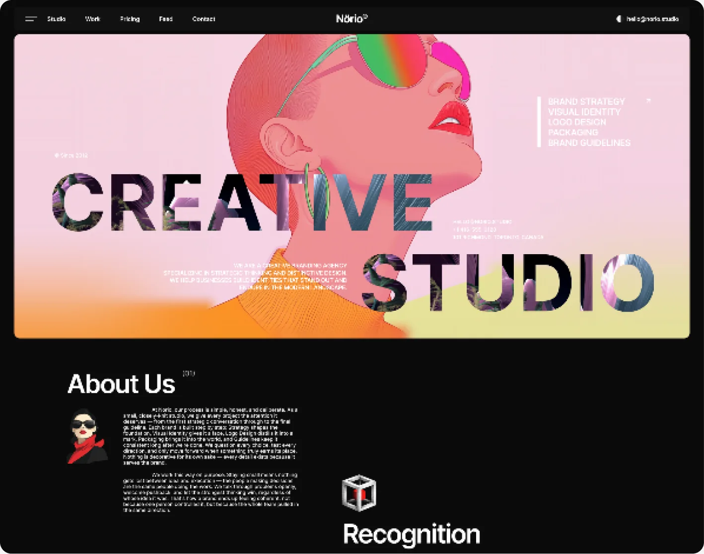 Creative Studio dark preview